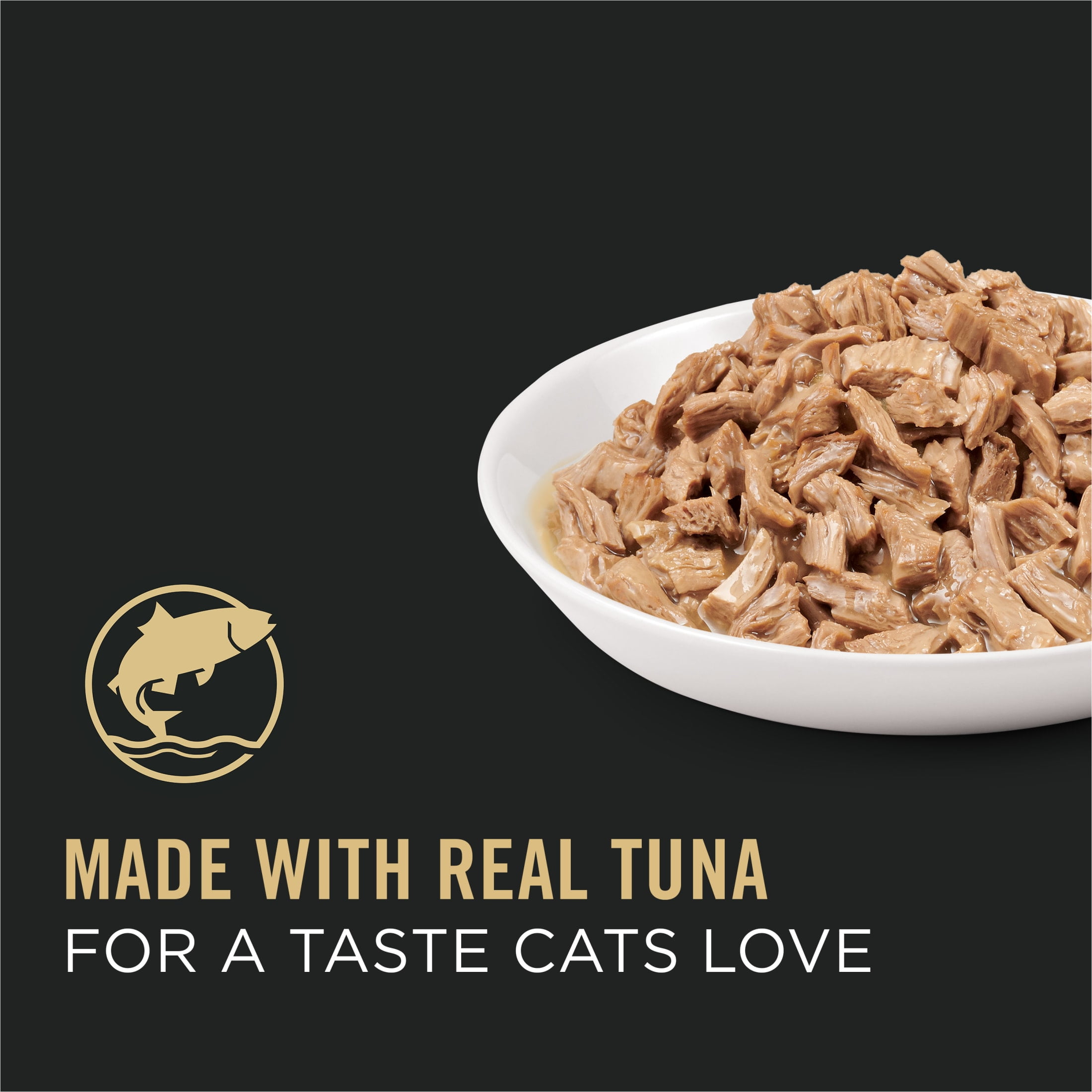 (12 pack) Purina Pro Plan Pate High Protein Wet Cat Food, Complete Essentials Tuna Entree in Sauce, 3 oz. Can