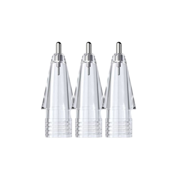Pointe de Stylet pour Apple Pencil 1/2 Pointe de Remplacement Résistante à l'Usure Protection pour Écran Tactile Pointes de Rechange pour IPencil 3X Transparent