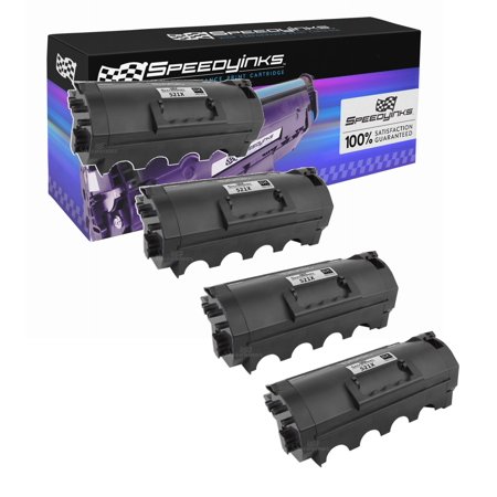 Speedy Compatible Toner Cartridge Replacement for Lexmark 521X 52D1X00 Extra High Yield (Black  4-Pack)