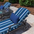 thumbnail image 2 of Casual Cushion Solid Sunbrella® Fabric 1-Piece Outdoor Rectangle Throw Pillow, 19"W x 12"L, Canvas True Blue, 2 of 5