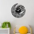 thumbnail image 1 of Reloj Colgante de Pared de Ramadán Musulmán Acrílico Que No Hace Tictac Duradero para El Hogar, La Habitación, La Oficina, Los Lugares de Trabajo Negro 58cm Macarena Reloj de pared, 1 of 8