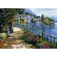 thumbnail image 2 of Behrens, Howard 24x18 Black Ornate Wood Framed with Double Matting Museum Art Print Titled - Sunlit Stroll, 2 of 4