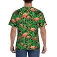 thumbnail image 3 of Qekee Flamingo Classic Fit T-Shirt Men's Shirt Men's Tight Short Sleeves for Exercise, Running, Mountaineering - Flamingo, 3 of 9
