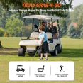 thumbnail image 6 of Magnetic Golf Towel-Max N52 Industrial Magnet with Rubber Cover and Carabiner, Top-Level Microfiber, Strong Hold to Golf Carts or Clubs, 24x16inch Lager Size, Functional and Durable&Black, 6 of 7