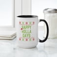 thumbnail image 4 of CafePress - Happy Holla Days - 15 oz Ceramic Large White Novelty Mug, 4 of 4