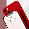 thumbnail image 6 of for iPhone 13 Case for Women with Full Camera Lens Protection, Silicone Girly Cute Side Soft Ultra Slim Shockproof Protective Lightweight Phone Cover for iPhone 13, Red, 6 of 9