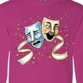 thumbnail image 4 of Inktastic Tragedy and Comedy Stage Masks Long Sleeve T-Shirt, 4 of 5