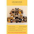 thumbnail image 2 of Simulation Jungle Animal Party Plush Toy Forest Lion King Tiger Elephant Giraffe Doll, 2 of 4