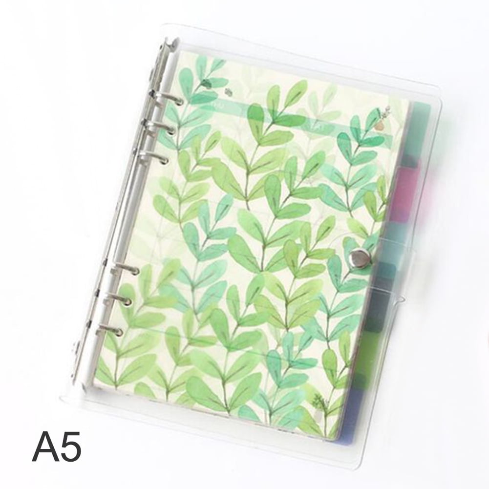A5 Clear Binder Cover Index Core Page Note Book Journal Planner DIY Stationery 