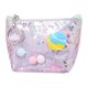 thumbnail image 1 of Vogacara Bolsa de maquillaje impermeable con cierre de cremallera, bolsa de almacenamiento de cosméticos de PU, lápices labiales, bolígrafos, Bolsas de maquillaje, 1 of 6