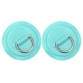 thumbnail image 2 of D-Ring Pad, 2pcs Deck Accessories PVC D Patch Long Service Life Reusable  for PVC Inflatable Boat Kayak Canoe for Roof Racks Trailers Ground Sheets Yellow,Blue,Red,Emerald, 2 of 7