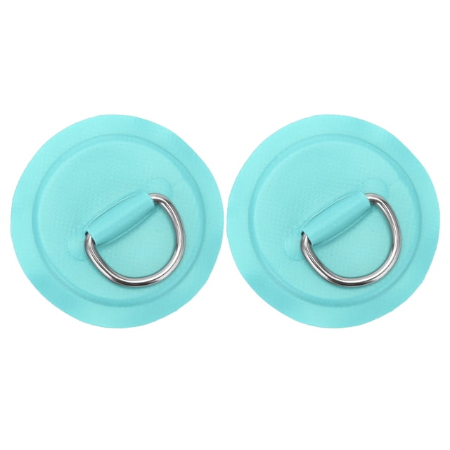 D Ring Pad Patch PVC Inflatable Boat Raft Dinghy Canoe Surfboard Kayak Tie Down FittingEmerald Green