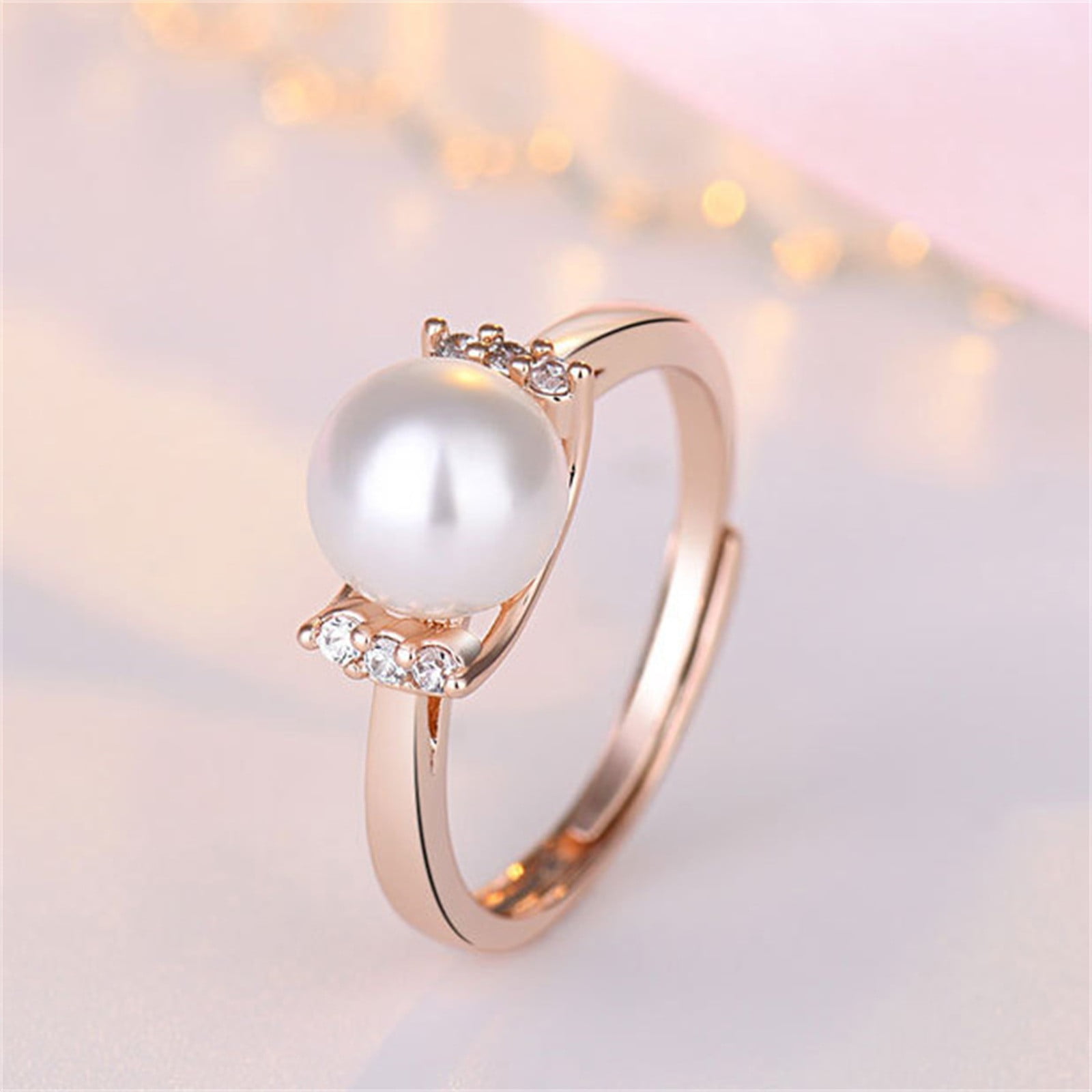 New accessories Original design Natural pearl ring Female S925 sterling  silver Adjustable silver ring Girl's gifts for boy 036 - AliExpress