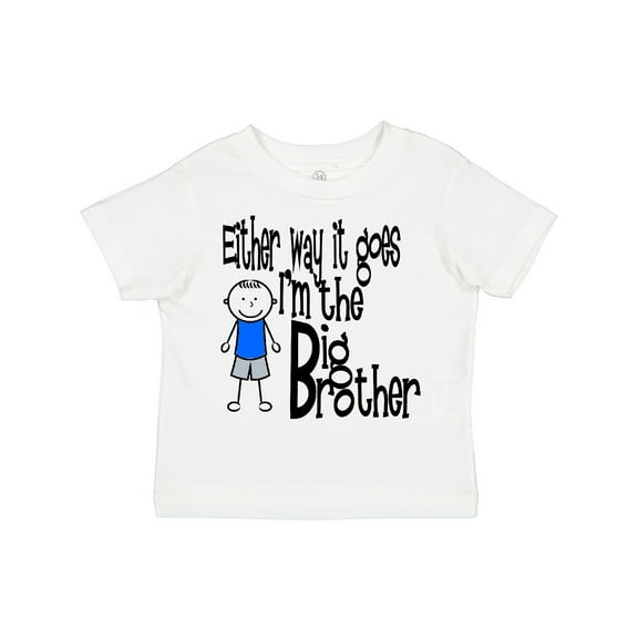 Inktastic Either Way It Goes, I'm the Big Brother Boys Toddler T-Shirt