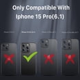 thumbnail image 3 of Funda MYBAT Maverick MagSafe clip para iPhone 15 PRO - Verde con mica, 3 of 9