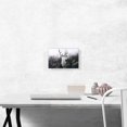 thumbnail image 2 of ARTCANVAS Foggy Forest Woods Canopy Deer Silhouette Canvas Art Print - Size: 12" x 8" (0.75" Deep), 2 of 9
