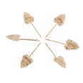 thumbnail image 1 of Horquilla de la hoja de la vendimia Yinane de metal 6 piezas, 1 of 6