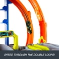 thumbnail image 6 of Hot Wheels Mega Loop Garage Playset with 1 Die-Cast Toy Car & 1 Toy Helicopter in 1:64 Scale, 6 of 7