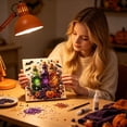 thumbnail image 4 of Halloween Handmade Pearl Painting Kit 7.9x7.9 inch Point Drill & Pearl Art for Beginners Fall Home Decoration Seasonal Party Activity & Handmade Gift by MPOISVA, 4 of 8