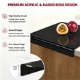 thumbnail image 3 of Large Acrylic Cutting Board with Lip, 25x20cm Chopping Board and Countertop Protector for Kitchen and Home Use, 3 of 8