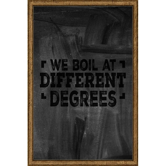 We Boil At Different Degrees Anger Management Temper Mad Moody Tin Sign Chalk Board Wall Art Decor Funny Gift 12 x 18 Inch