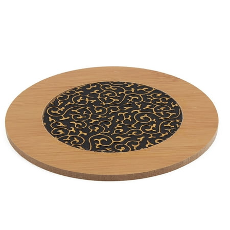Home Kitchenware Bamboo Round Table Protector Cup Holder Heat Home Kitchenware Bamboo Round Table Protector Cup Holder Heat Resistant Mat Pad Image 1 Of