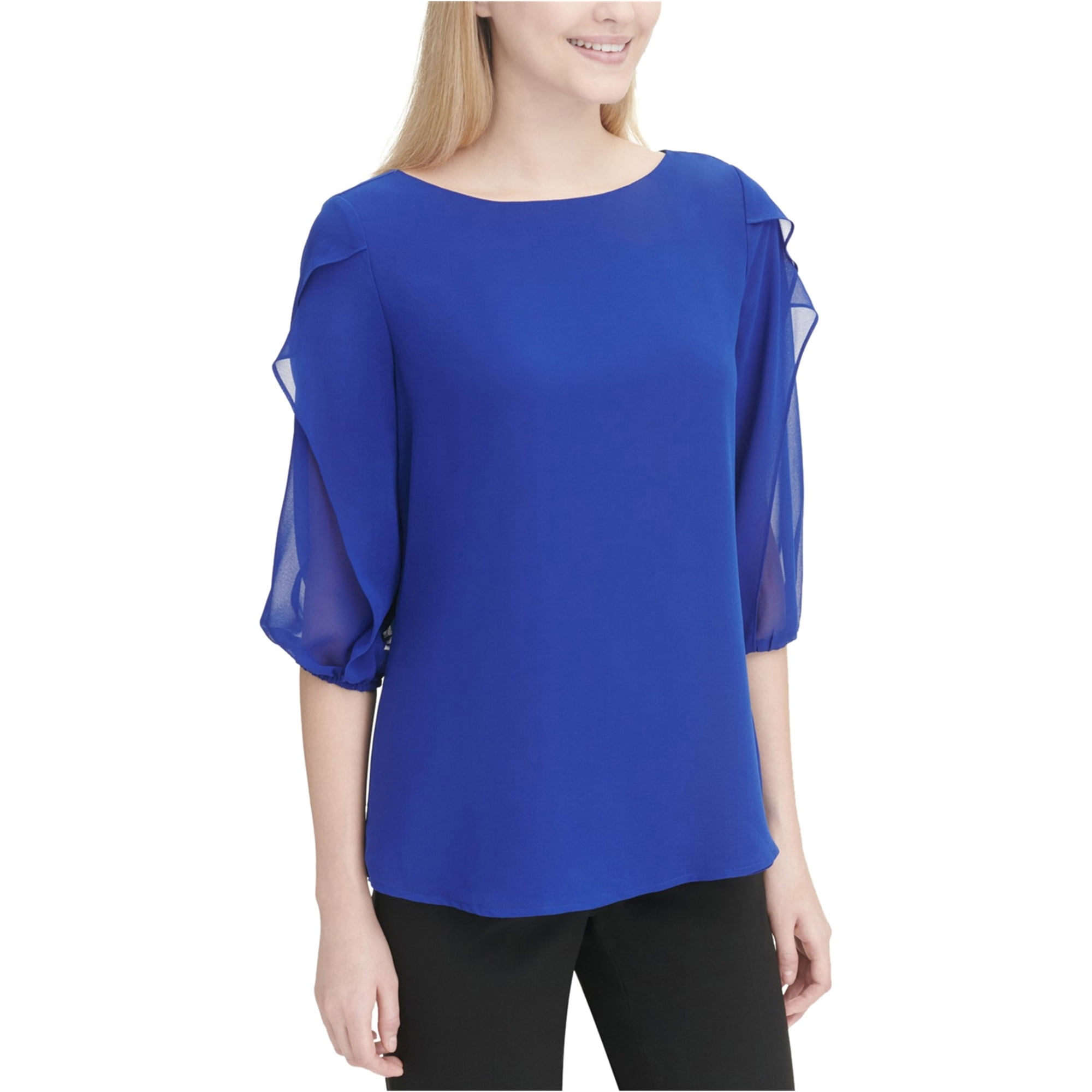 calvin klein blue blouse