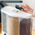 thumbnail image 2 of Wall Mounted Dry Food Dispenser Grains Rice Bucket Rice Storage Tank Space Saving Containers for Kitchen Gadget, 2 of 9