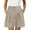 Khaki, variant on Comdrip Womens Shorts Casual! Womens Casual Elastic Waist Shorts High Waist Wide Leg Pleated Business Work Trouser Shorts without Pockets Dress Shorts for Women White S