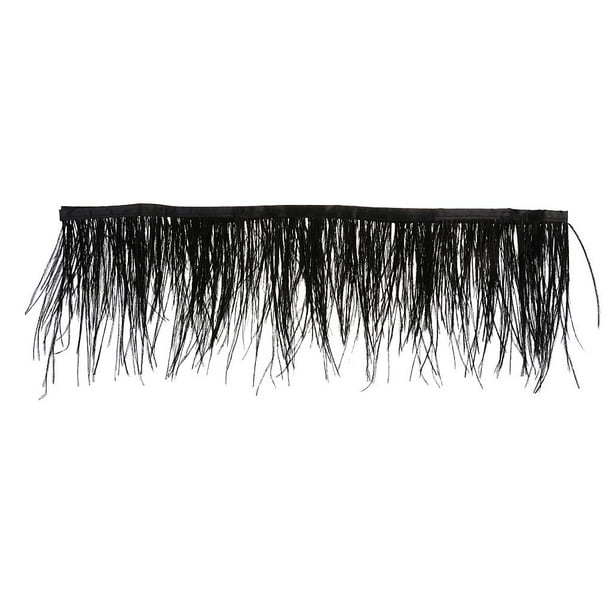 Tiras de Borlas de Plumas de Imitación Adornos de Cinta de Plumas Alargar Flecos Embellecer Proyectos Vestido de Novia Vestido de Noche 36 Pulgadas de Negro BLESIY Pluma de avestruz