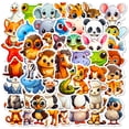 thumbnail image 2 of Animal Party Favors, 50 Big-Eyed Animal Stickers - Cute Cartoon Natural Wildlife Graffiti & Doodle Stickers - For Kids Crafts, Scrapbooking, Party Favors, Laptop Phone Decor, 2 of 6