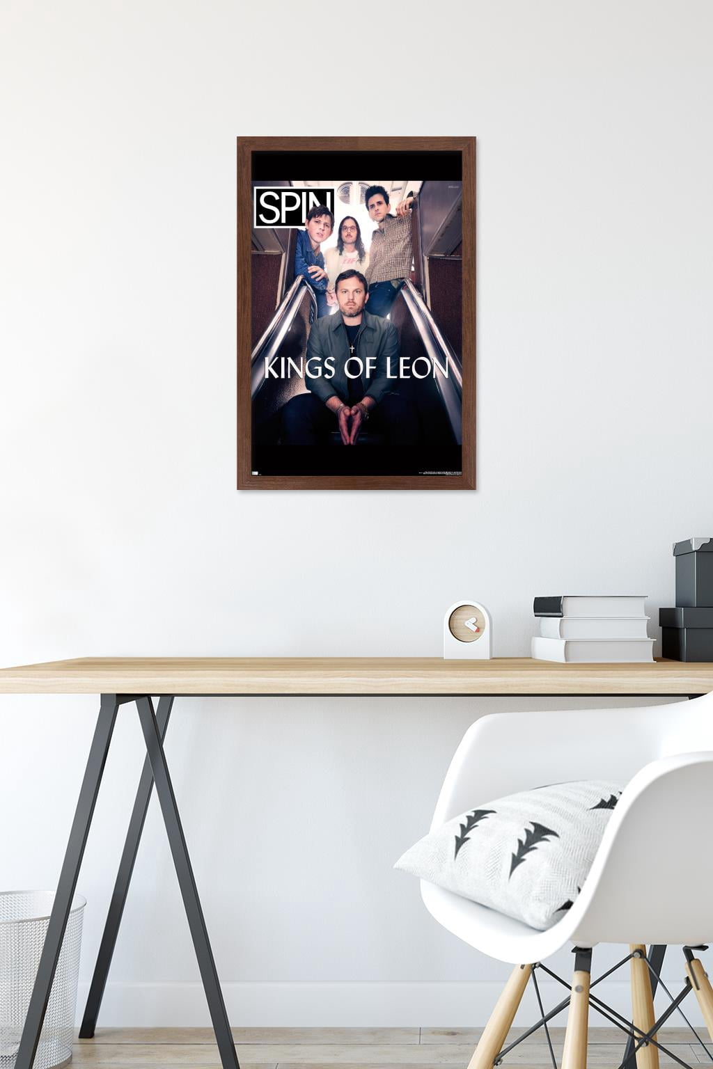 SPIN Magazine - Kings of Leon 21 Wall Poster, 14.725" x 22.375" Framed