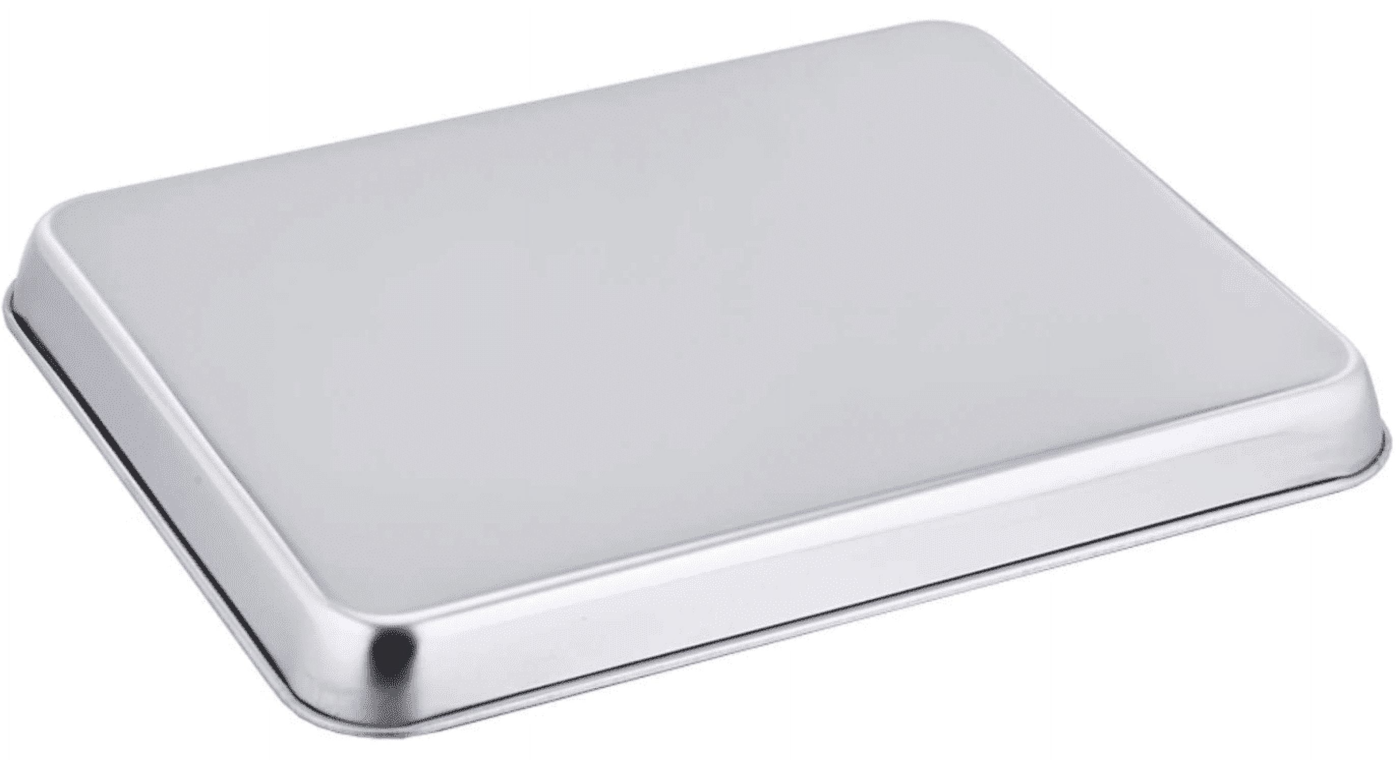 Small Baking Pan with Lid,Deep Baking Tray with Cover,Bexikou 9.4”x 7” x 2”  Stainless Steel Rectangle Sheet Cake Pans for Toaster Oven, Metal Covered