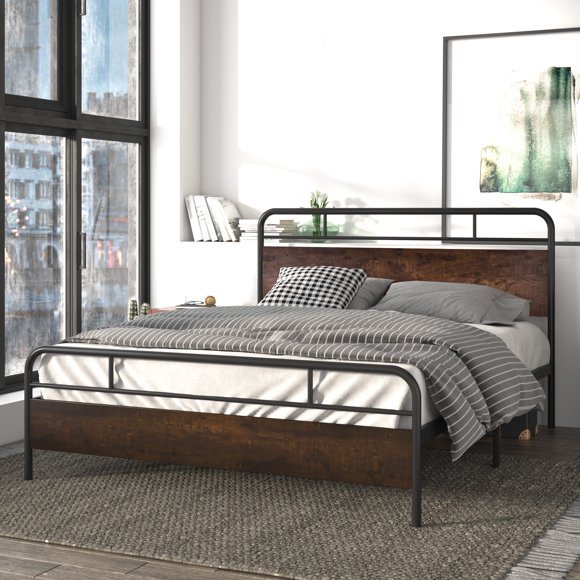 Queen Platform Beds with Headboards
