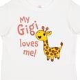 thumbnail image 4 of Inktastic My Gigi Loves Me- Cute Giraffe Boys or Girls Toddler T-Shirt, 4 of 5