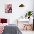 thumbnail image 2 of Stupell Industries Calm & Cozy Pink Interior Animals Painting White Framed Art Print Wall Art, 24 x 30, 2 of 8