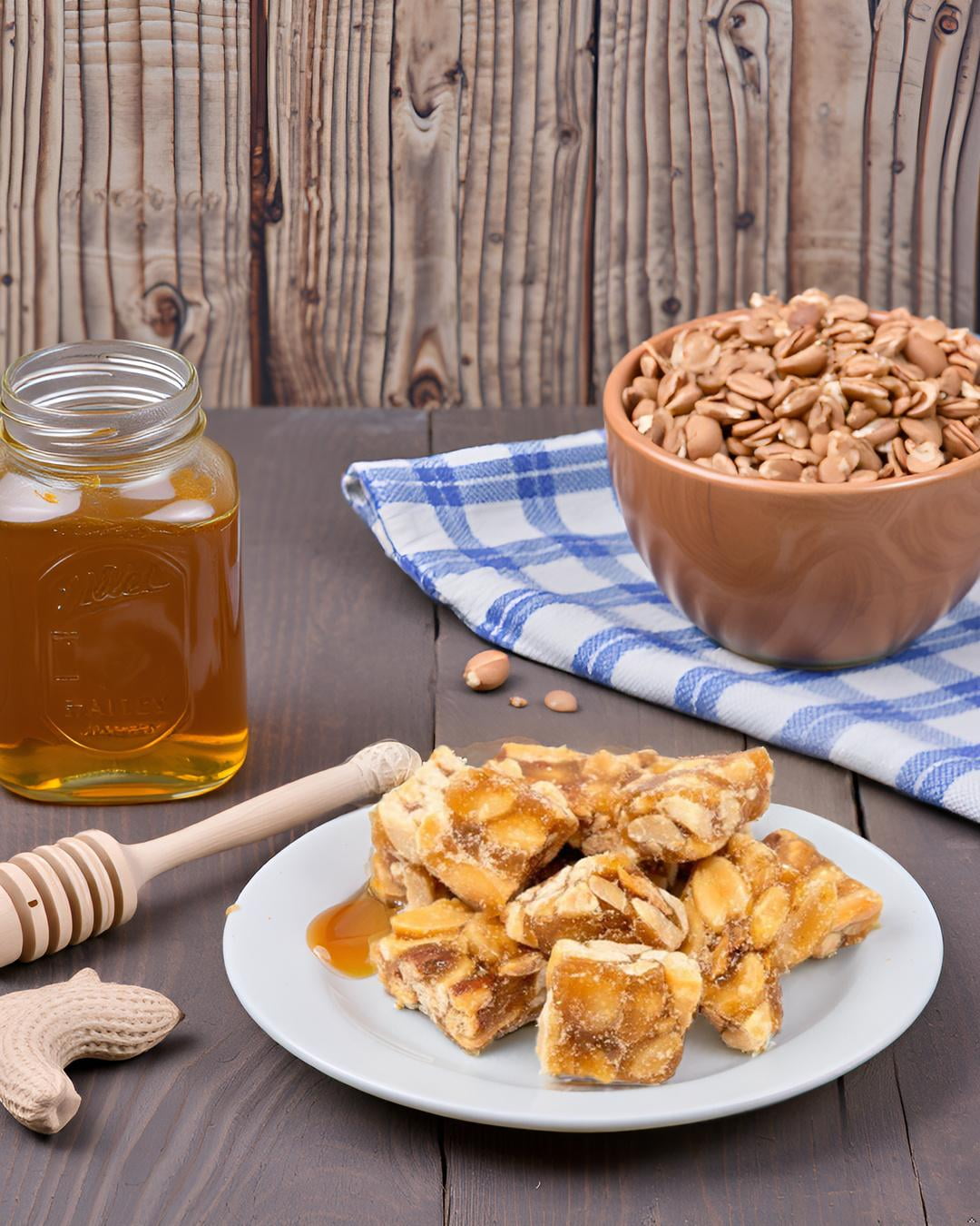 2LB Old Fashioned Peanut Squares by Nuts to You | Peanut Crunch with Delightful Crunch & All Natural Ingredients | Peanut Candy Sweet Snack Honey Taste