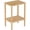 Minimalist, variant on Solid Wood Side Table with 2-Tier Storage, Narrow Nightstand for Small Spaces, Bedroom, Living Room
