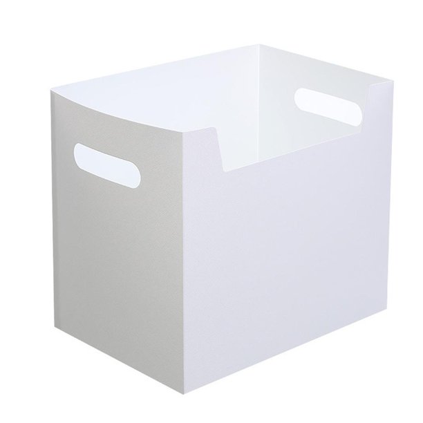 Caja de almacenamiento de escritorio, libros plegables portátiles, caja de archivos para , organizador de carpetas PP para juguete de tela - blanco Sunnimix Estuche de almacenamiento