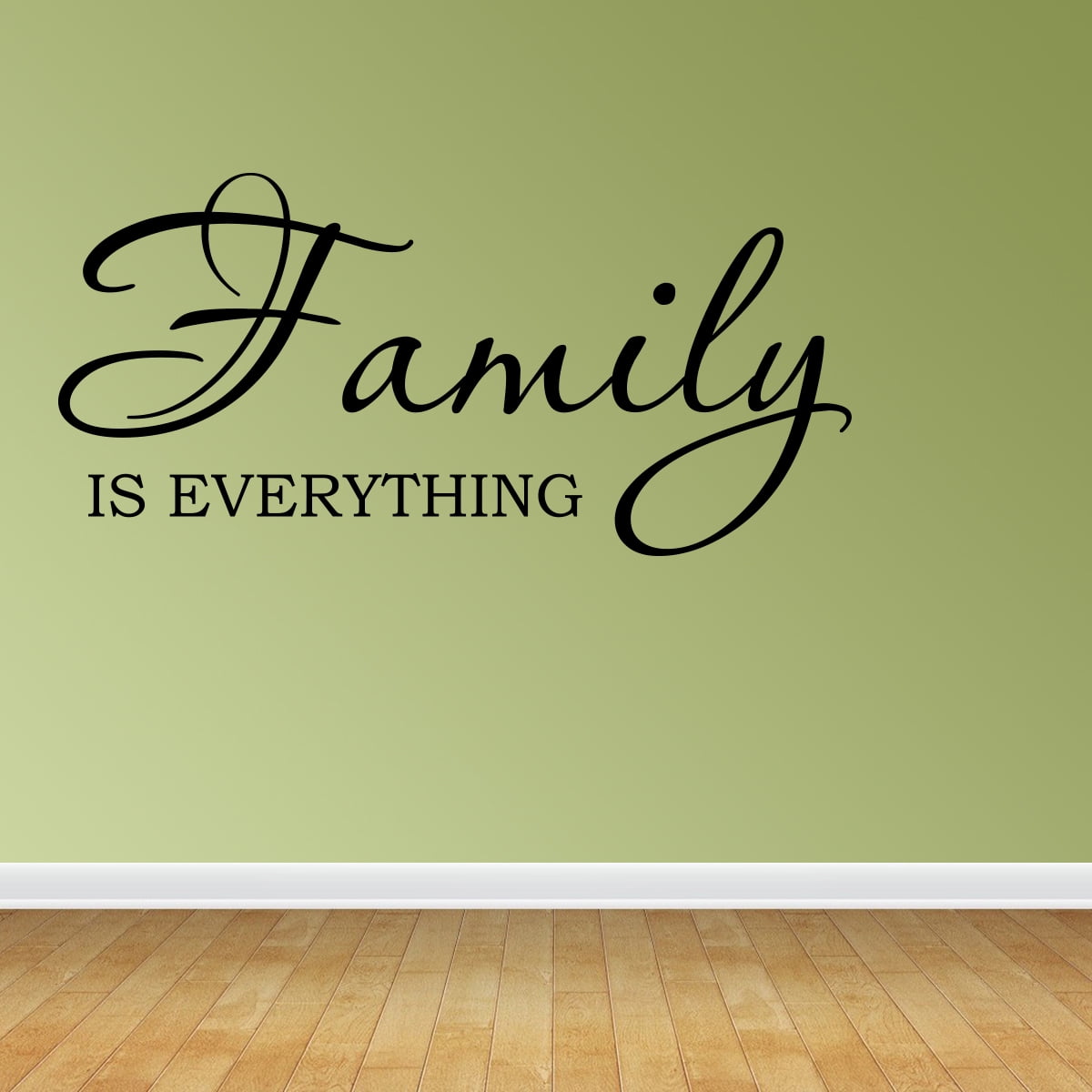 Wall Decal Quote Family Is Everything Inspirational Lettering Sticker