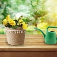 thumbnail image 3 of Home Textile Storage,Seagrass Wicker Basket Flower Pot Folding Basket Storage Basket Decoration, 3 of 5
