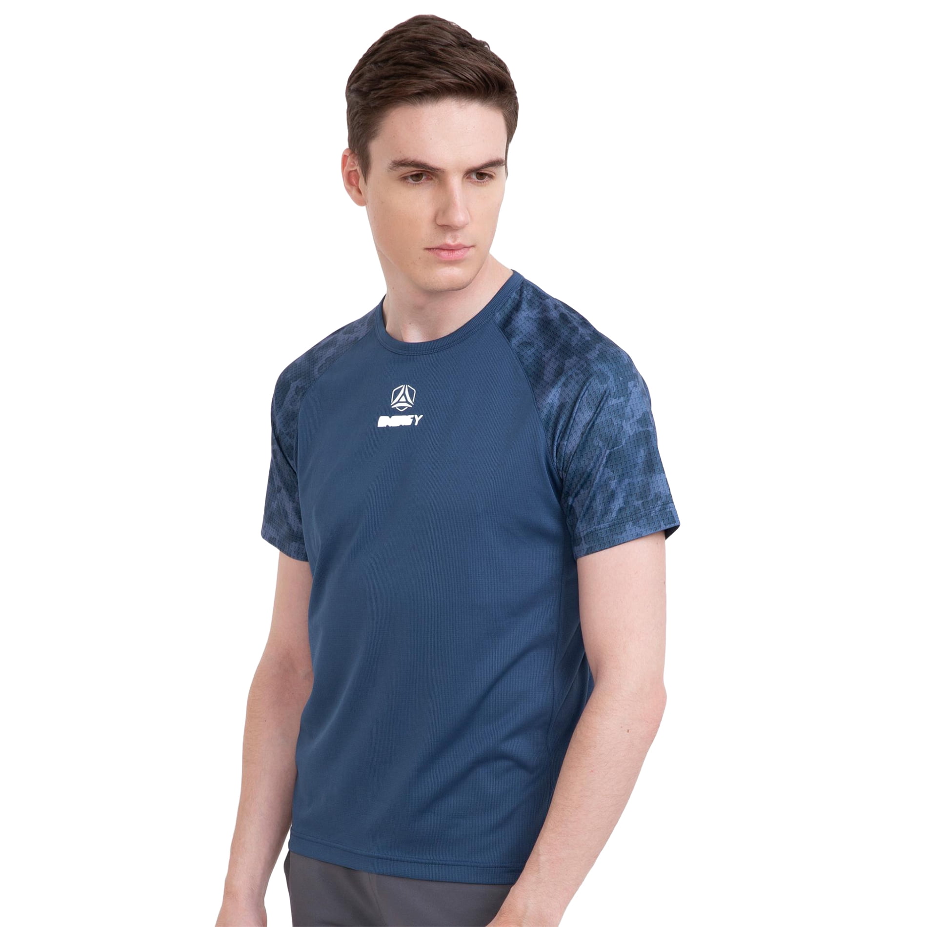 Bossini bossini Mens Ztay Dry Camo Print Sport Tee M,US Size 38