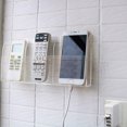 thumbnail image 1 of Wall Mounted Acrylic Phone Holer Remote Control Holder Media Storage Organizer Box, 3 Case, 1 of 5