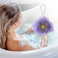 thumbnail image 4 of Unique Bargains 1pc Sunflowers Bath Shower Loofah Sponge Purple, 4 of 5