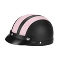 thumbnail image 1 of Casco de Bicicleta PU Cuero Absorción de Choque Transpirable Casco de Patineta Portátil de Verano para Motos para Patinar Bicicleta de Montaña Rosa negro, 1 of 8