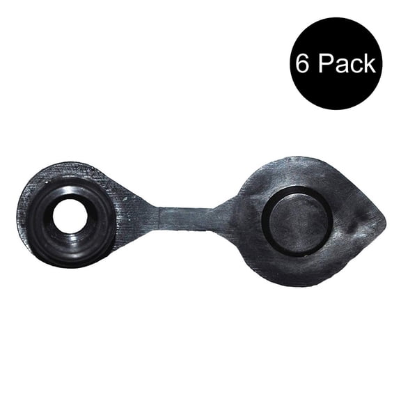 RAParts (6) Black Fuel Gas Can Jug Vent Caps Blitz Wedco Scepter Essence Midwest Eagle