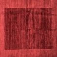 thumbnail image 1 of Ahgly Company Indoor Square Abstract Red Modern Area Rugs, 4' Square, 1 of 4