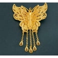 thumbnail image 4 of K-KED Big Butterfly Tassel Thread24K Thai Baht Gold GP Necklace Set, 4 of 4
