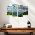 thumbnail image 2 of Elephant Stock Smoky Mountains Valley Wall Art - Horizontal Multi Panel Canvas - Living Room Wall Decor - Nature Multi Panel - Blue And Green Decor - 24" x 14", 2 of 4