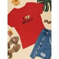 thumbnail image 3 of I Love Mexico, Burrito Shaped T-Shirt Women -Smartprints Designs, Female XX-Large, 3 of 4
